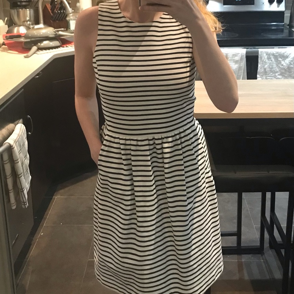 Black and white stripped dress brand new with tags